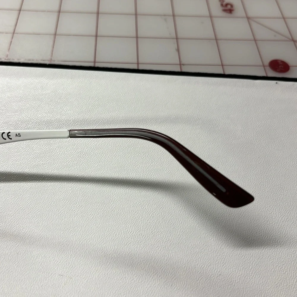 GUCCI GG 1938 MEO Grey/White 53-18-145 Semi Mount Made In Italy Eyeglass Frames